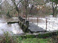 Ibsley Weir in full flood