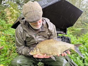 A bream in the pouring rain for Nigel